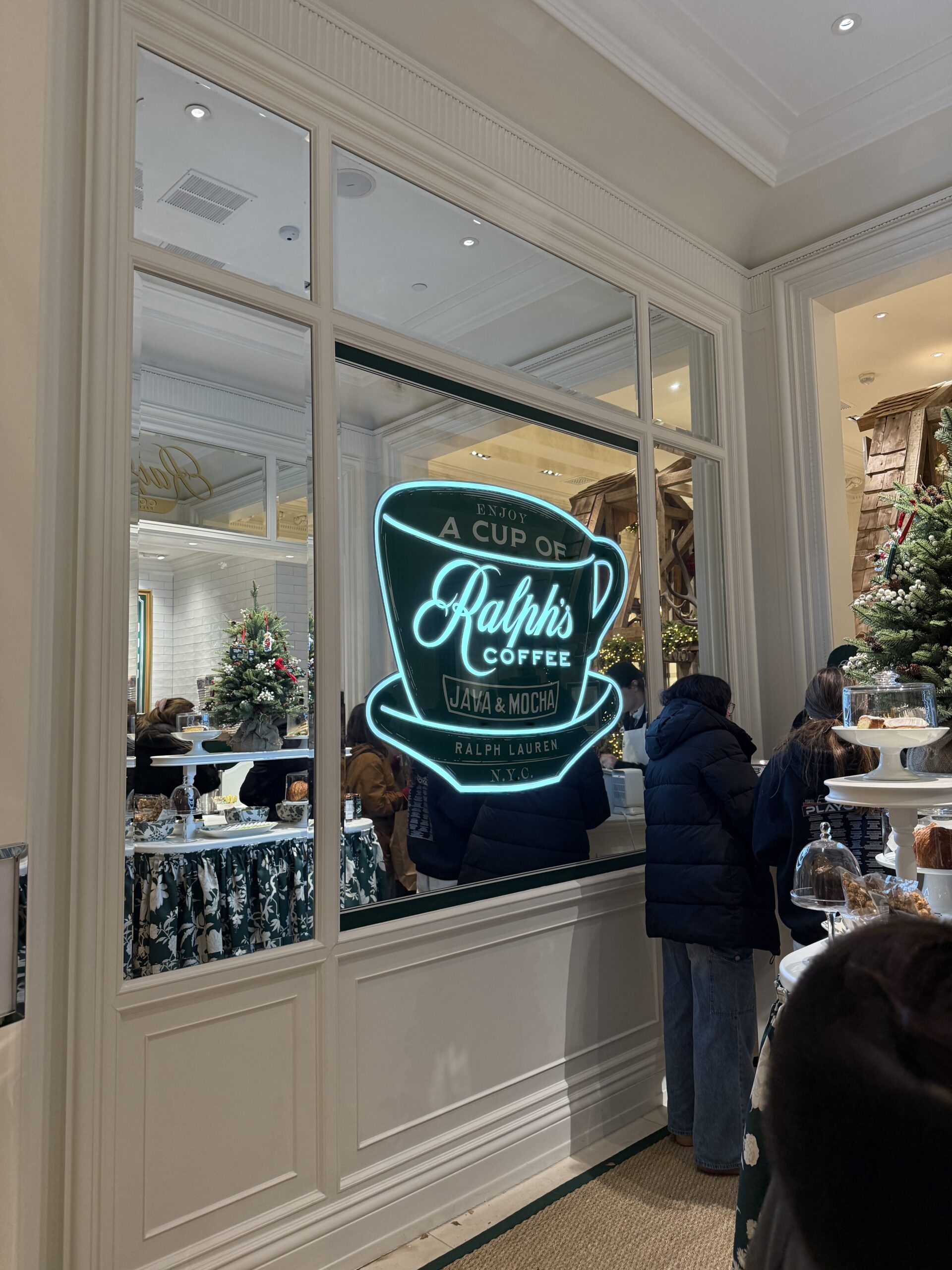 Ralph's Coffee LED sign.